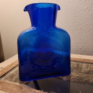 Blenko pitcher cobalt